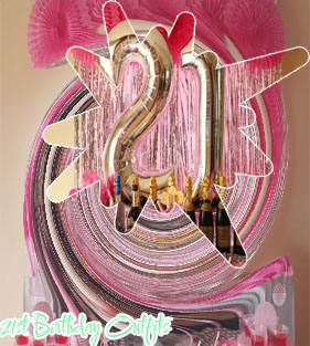 21st birthday two piece set