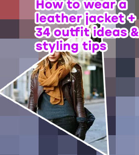 Cute leather jacket outfits