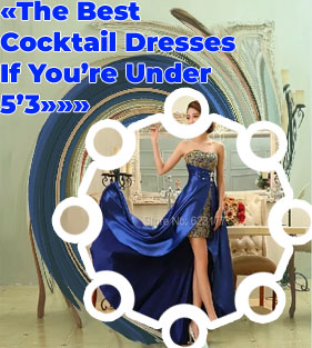 Evening dress for short ladies