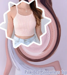 Pink halter top outfit
