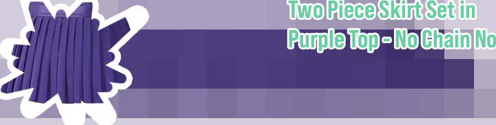 Purple matching skirt set