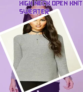 Sweater high neck