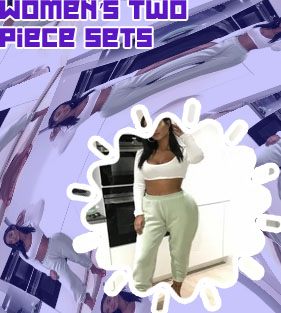 Two piece pants set white