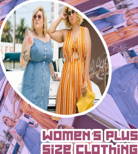 Woman plus clothes