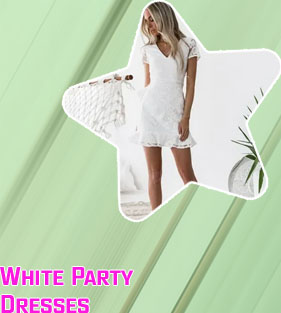 Women white party dress